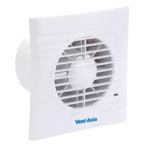 image of Vent Axia Lo-Carbon Silhouette 4" Slimline Low Energy Bathroom Extractor Fan - 441624