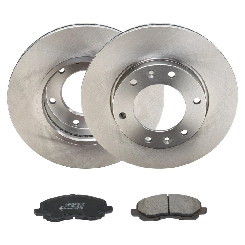 Image of RIDEX 3405B3197 Brake disc and pads set Front Axle, Brake Disc Type: internally vented, with acoustic wear warning Brake Set,disc brakes (3405)