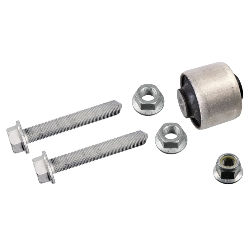 Image of FEBI BILSTEIN 177311 Arm Bushes ProKit Front Axle Right, with nuts, with bolts/screws Elastomer Control Arm-/Trailing Arm Bush (251)