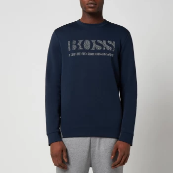 Image of BOSS Athleisure Mens Salbo Iconic Sweatshirt - Navy - XL