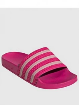 image of Adidas Adilette - Pink, Magenta, Size 3, Women