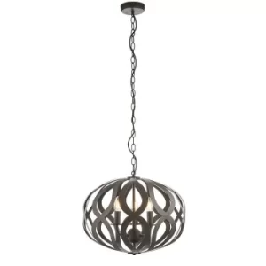 Image of Sirolo 3 Light Ceiling Pendant Antique Bronze Paint, E14