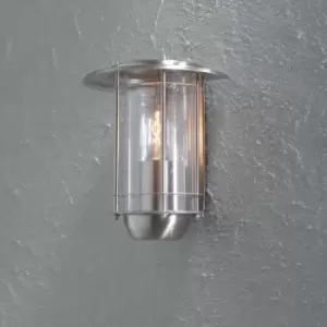 Image of Konstsmide Trento Outdoor Modern Lantern Flush Light Stainless Steel, IP23