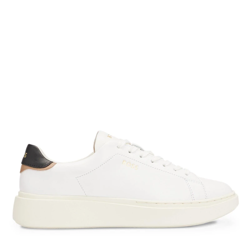 Image of Boss Womens Amber Runners Low-Top Trainers Open White female 2 (35)