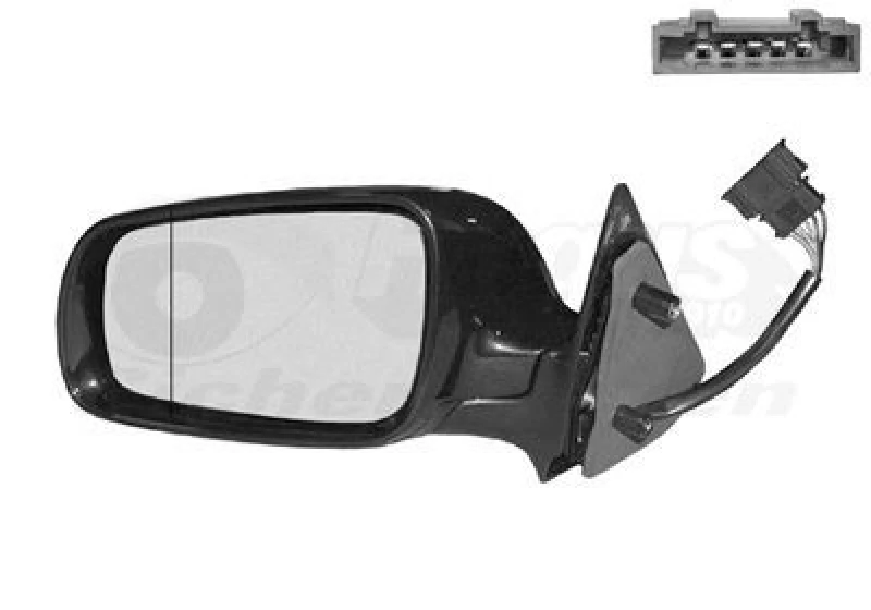 Image of VAN WEZEL Wing mirror VAN WEZEL 7620807