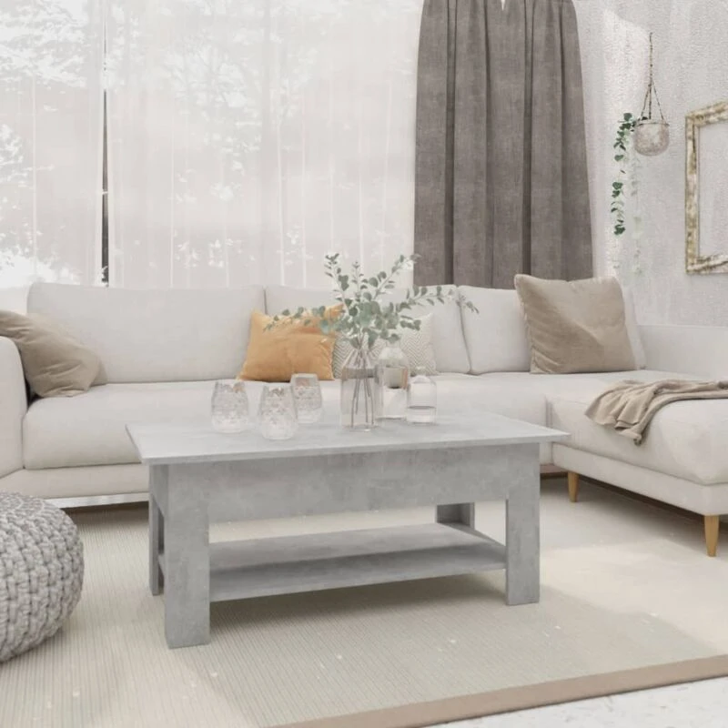 Image of VIDAXL Coffee Table Concrete Grey 102x55x42cm Engineered Wood Vidaxl 8720286836071