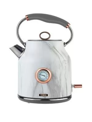 image of Tower Bottega T10020WMRG Rapid Boil 3KW Stainless Steel 1.7L Traditional Kettle