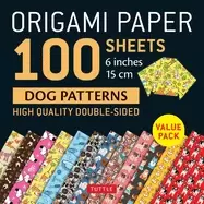 Image of origami paper 100 sheets dog patterns 6 15cm tuttle origami paper high qua