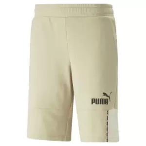 Image of Puma Block x Tape Shorts 10 Tr - Beige