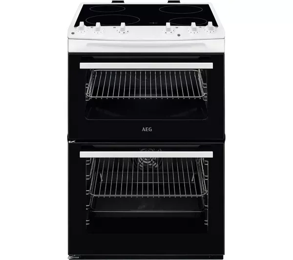 image of AEG 5000 Series 60cm Electric Cooker - White 948904371 White