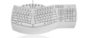 image of Perixx Periboard-512 keyboard USB QWERTZ German White