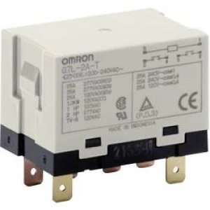 Image of Plug in relay 240 V AC 25 A 2 makers Omron G7L 2A