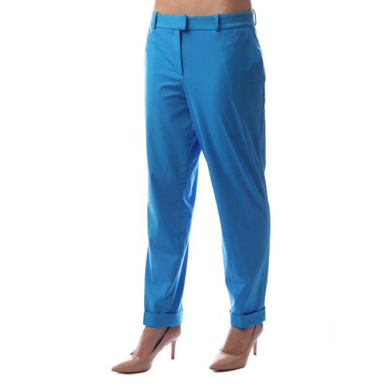 Image of Boss Womens Tobaluka9 Straight Trousers Bright Blue female 4 (XXS)