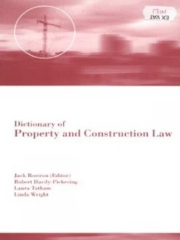 Image of Dictionary of Property and Construction Law by J. Rostron Paperback