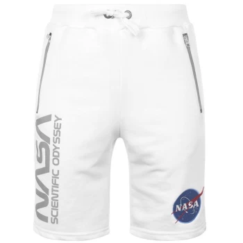 Image of Alpha Industries Alpha NASA Odyssey Shorts - White