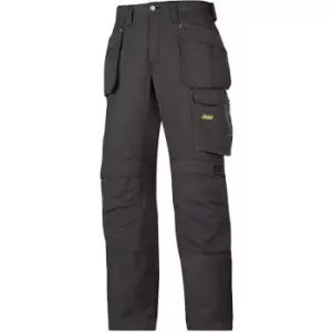 image of Mens Ripstop Workwear Trousers (35R) (Black/ Black) - Black/ Black - Snickers