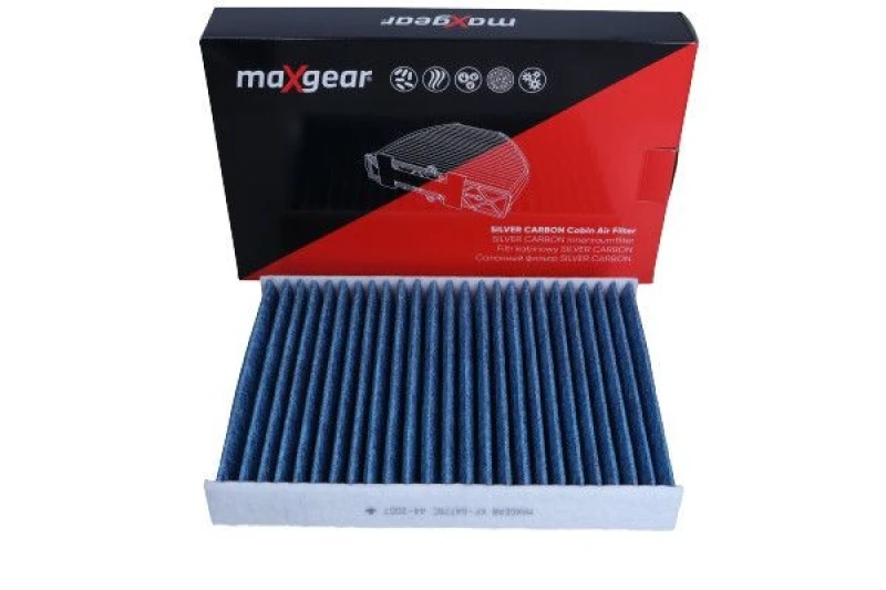 Image of MAXGEAR 26-1777 Pollen filter SILVER CARBON with anti-allergic effect Filter,interior air (424)