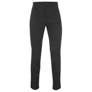 image of Linea Kent 5 Pocket Bedford Cord Trouser - Black