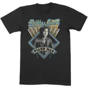 image of Billy Joel - Piano Man Unisex Large T-Shirt - Black