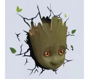 Image of 3D LIGHT FX Baby Groot Wall Light - Brown, Brown