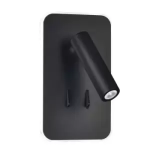 Image of Irena LED Wall Light 11W+3W Black