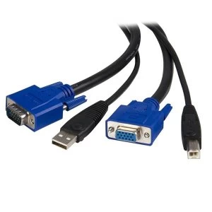 Image of StarTech 6ft 2-in-1 USB KVM Cable