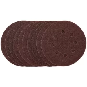 Image of Draper Sanding Discs, 125mm, Hook & Loop, 40 Grit, (Pack of 10)