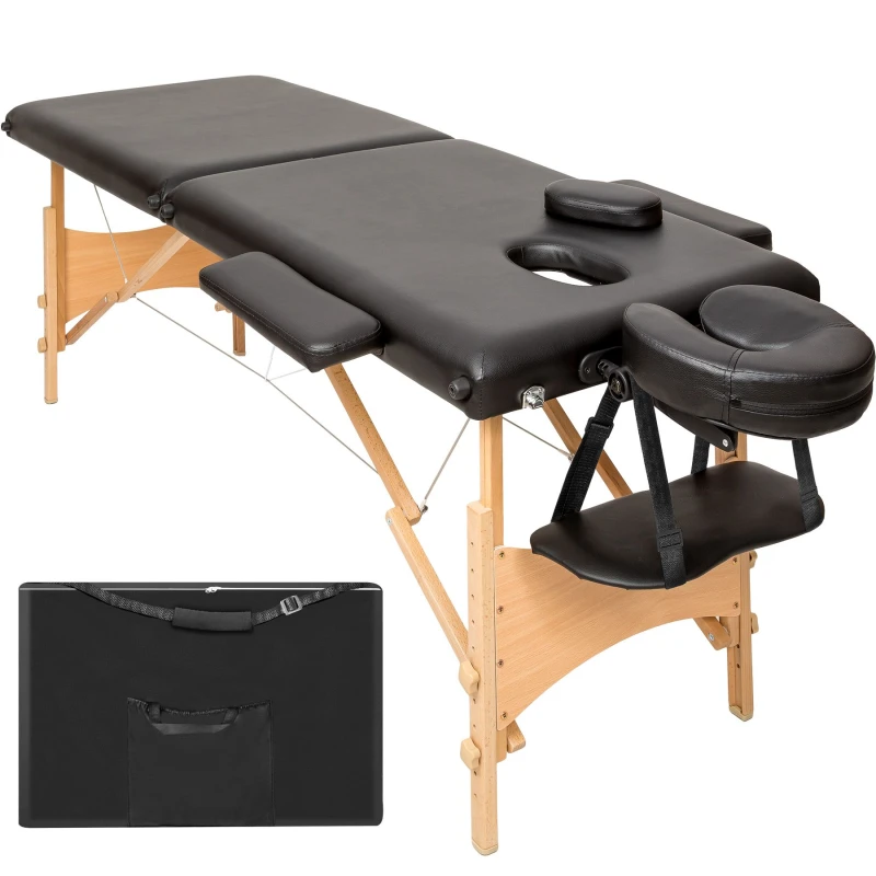 Image of tectake Massage Table Freddi in Black Unisex
