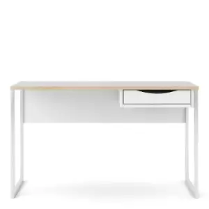 Image of Function Plus Wide Desk with 1 Drawer, white