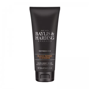 image of Baylis Harding Black Pepper Ginseng Hair Body Wash 250ml