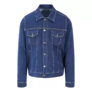 Image of So Denim Mens Noah Denim Jacket (L) (Dark Blue Wash)