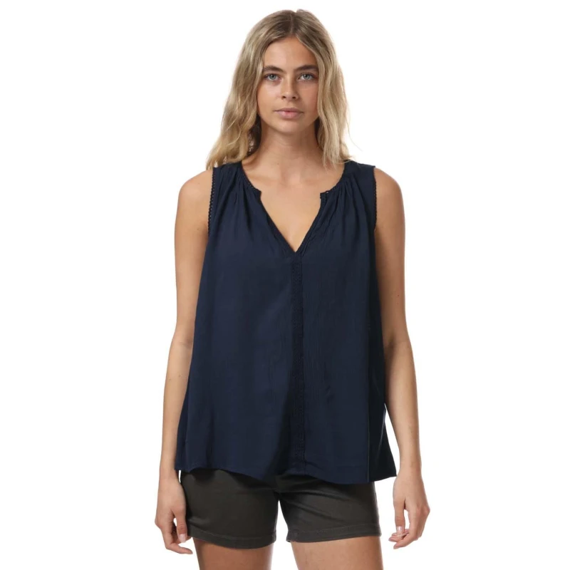 Image of Vero Moda Tanja Sleeveless Top - Blue Blue 8