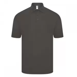 Image of Casual Classics Mens Original Tech Pique Polo Shirt (L) (Charcoal)