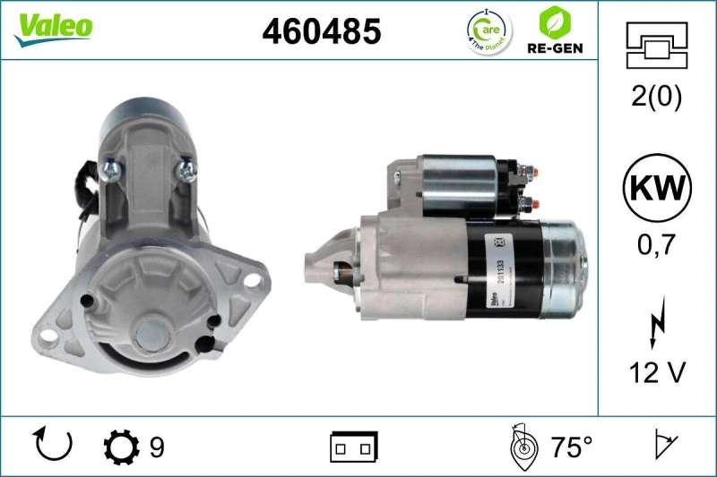 Image of Starter motor VALEO 460485