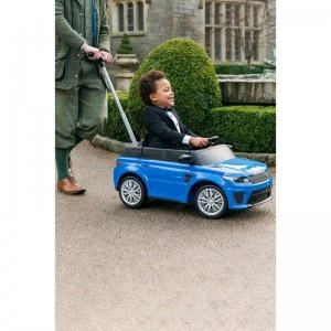 Image of Blue Range Rover 6V Ride On/Push Car