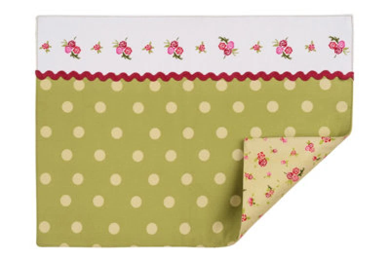 Image of Premier Housewares Practical Set Of Four Rose Cottage Placemats, Stylish Placemats Set Of 4, Reversible Placemats For Table Multi