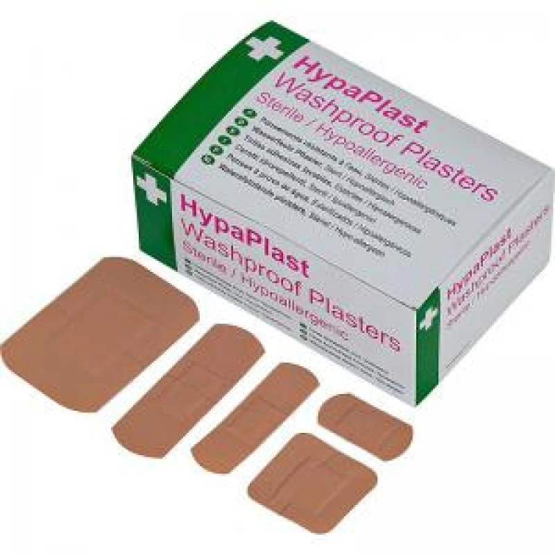 Image of Safety First Aid HypaPlast Pink Washproof Assorted Sizes (Pack 100) D9010