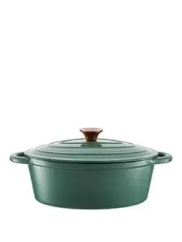 Image of Tower Olive 29Cm Oval Casserole Cast Iron