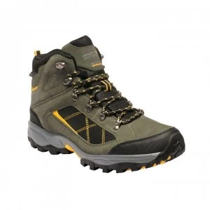 Image of Regatta Clydebank Waterproof Walking Boots - DkKhaki/Gold