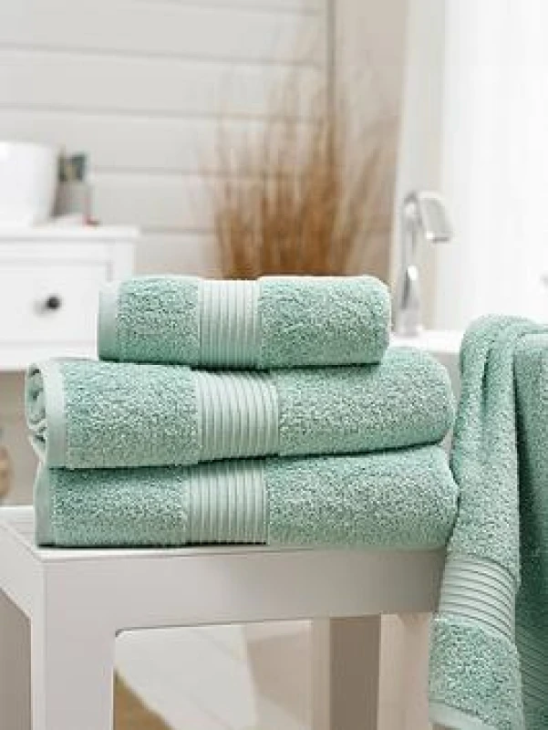 Image of Deyongs Deyongs Bliss Pima Teal Hand Towel 2 Pack - Size: 50 x 90cm - Blue - Wilko Blue