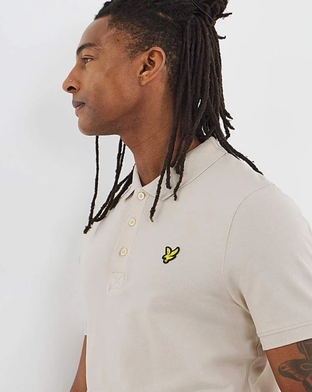 Image of Lyle & Scott Lyle & Scott Polo Shirt - Stone Stone - Lyle & Scott - Size: 1XL Stone Male 1XL LC05108