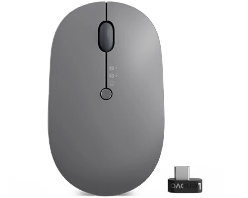 Image of Lenovo Go Wireless Multi Device mouse Office Ambidextrous RF Wireless + Bluetooth + USB Type-A Optical 2400 DPI GY51C21211