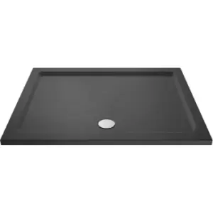 Hudson Reed Slate Grey 1500mm x 760mm Rectangular Shower Tray with Centre Edge Waste - TR71042 - Grey