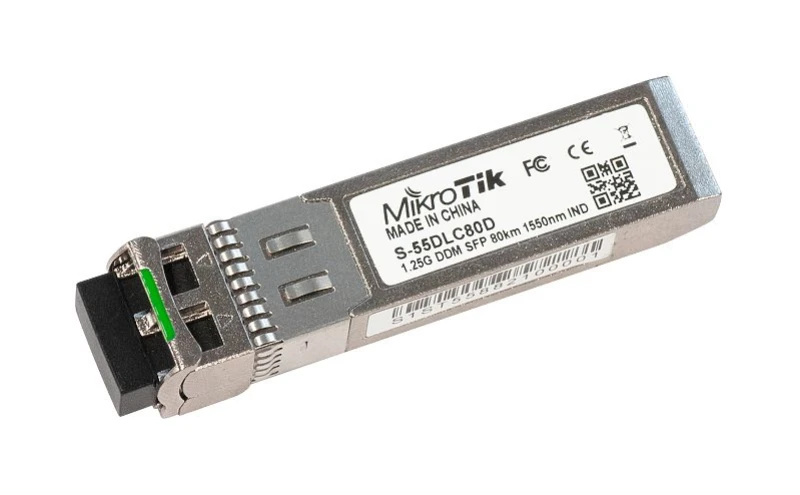 Image of Mikrotik S-55DLC80D network transceiver module Fiber optic 1250 Mbit/s