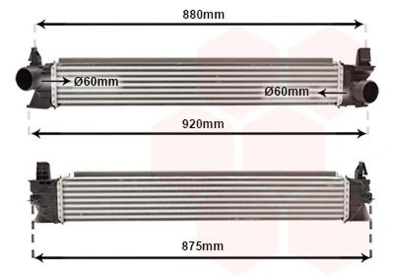 Image of VAN WEZEL Intercooler VAN WEZEL 17014713