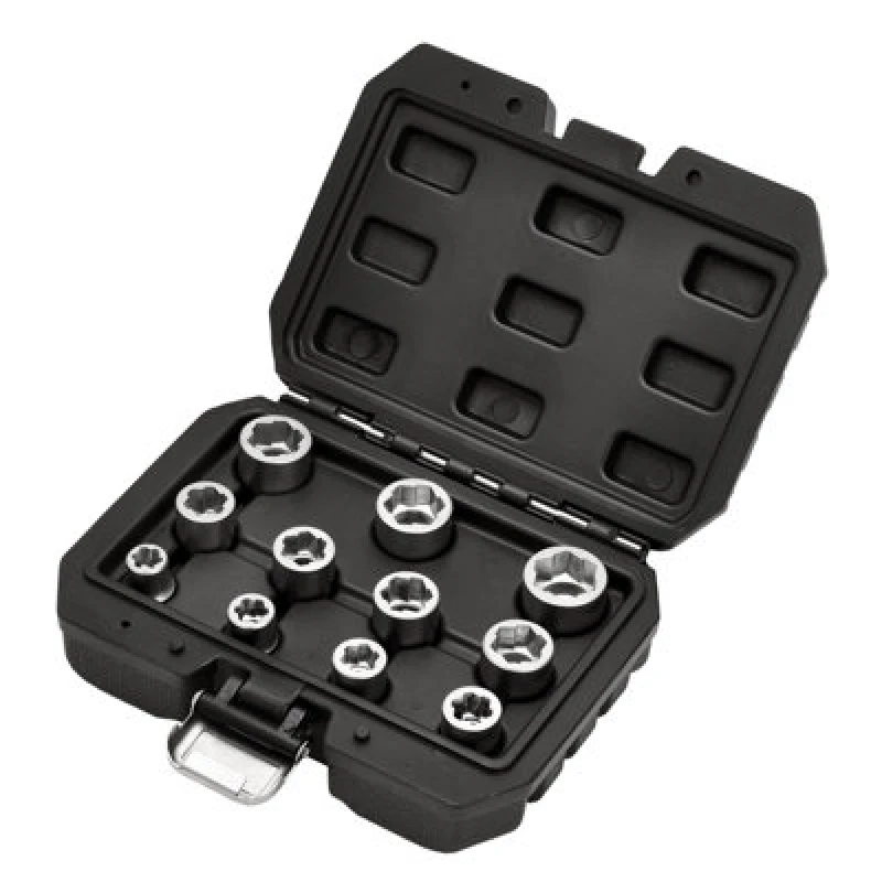Image of Draper Draper 3/8" Drive 11 Piece Bolt Extractor Socket Set