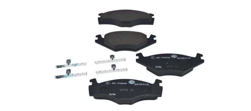 Image of HELLA Brake pad set HELLA 8DB 355 017-521