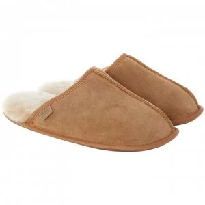 image of Just Sheepskin Donmar Mule Slippers - Chestnut