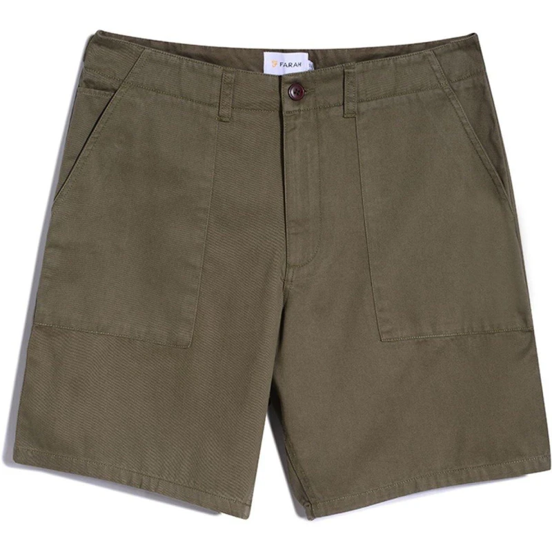 Image of Farah Sepel Shorts Mens - Green Green 28 R