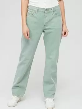Image of Levis 501® '90S Jean - Botanical Oak Leaf, Green, Size 30, Inside Leg 30, Women